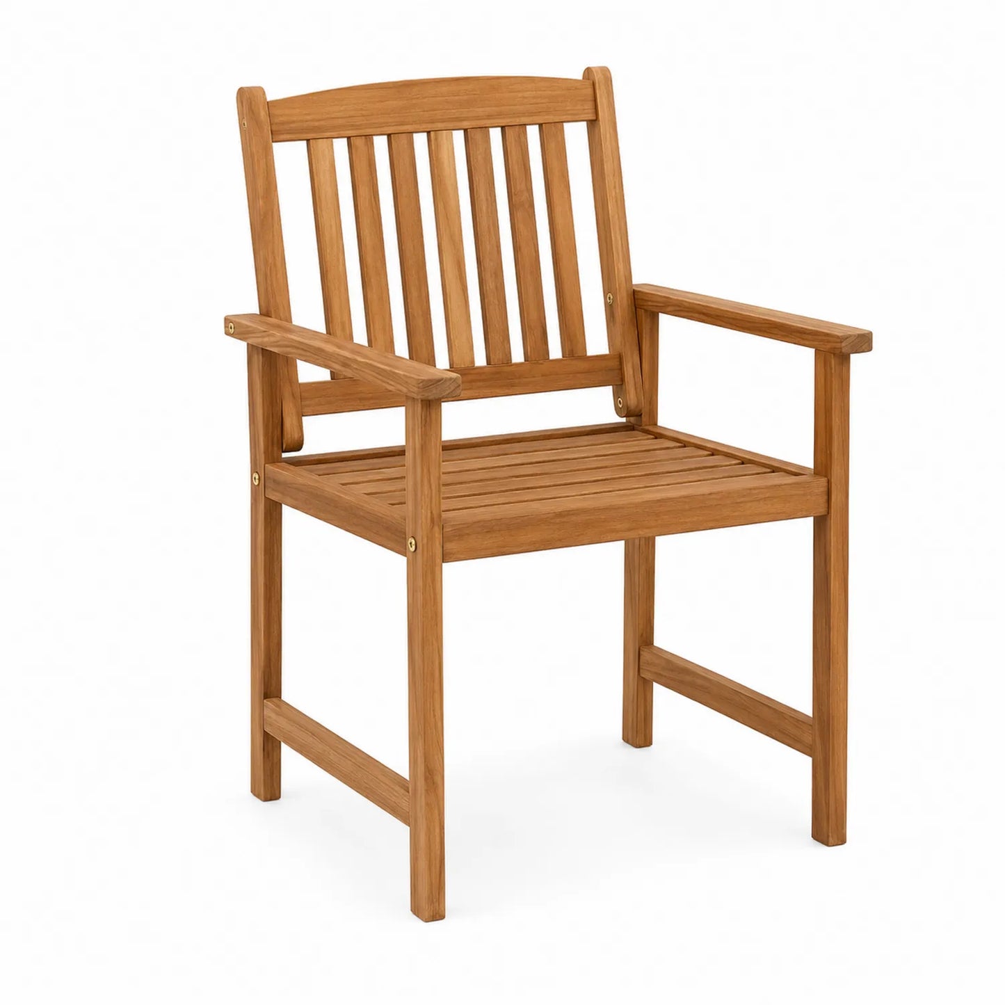 Silla de Teca Marr¨®n para Exterior 60x58x90 cm
