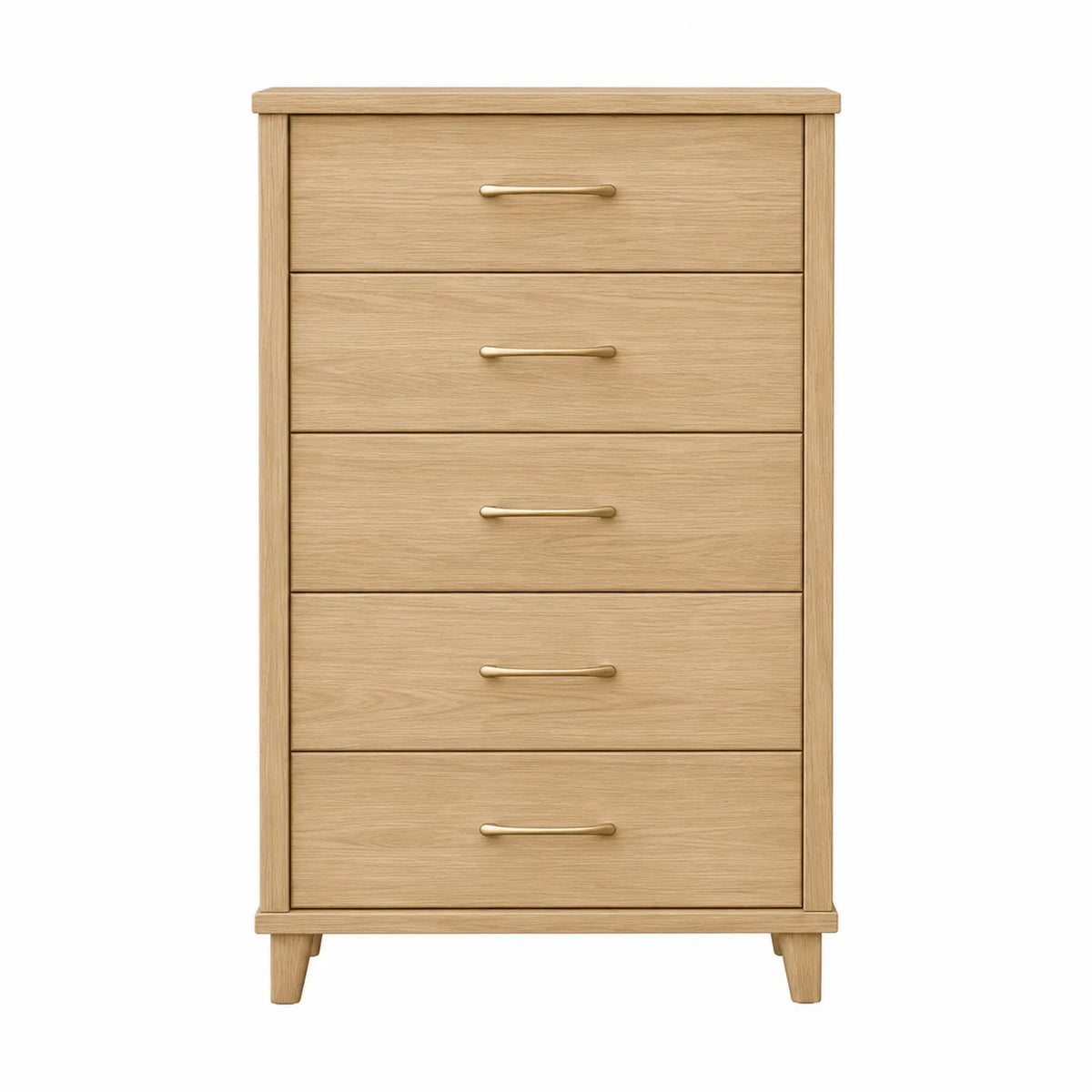 C¨®moda de Madera de Roble con 5 Cajones