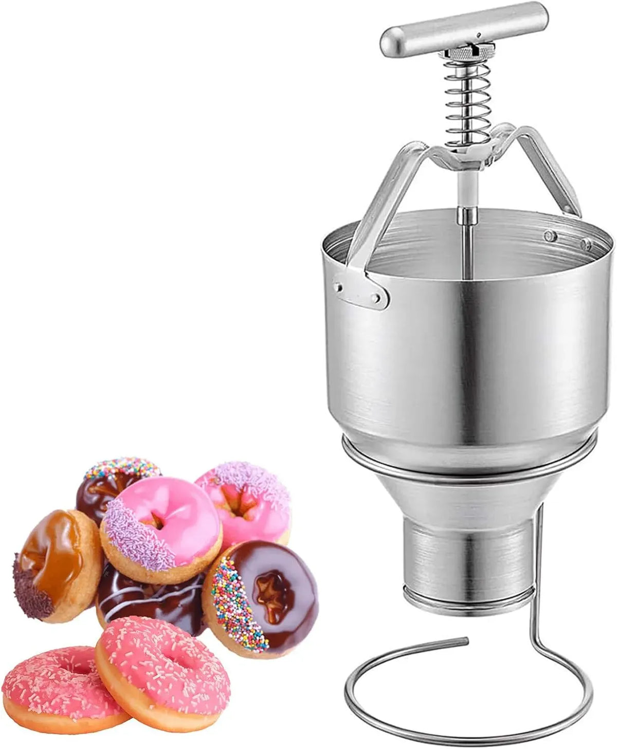 Machine à donuts, 3 L, machine à beignets, professionnel, acier inoxydable