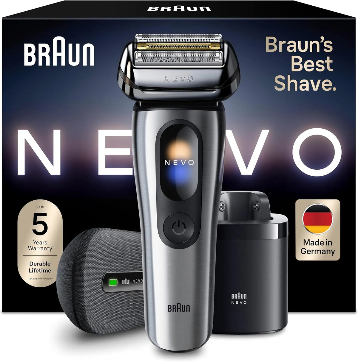 Braun NEVO17005C 7-en-1 Rasoir, Rasoir Electrique Homme NEVO17005C