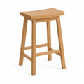 Taburete de Bar de Madera de Roble Natural 75cm