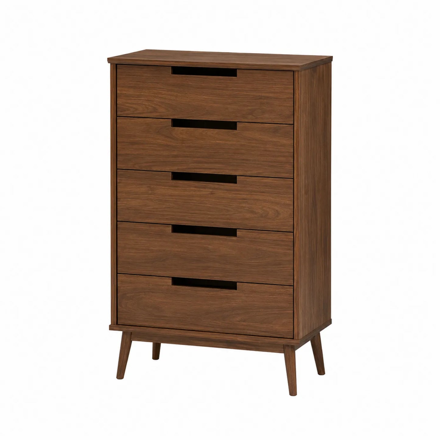 Cajonera de Madera de Nogal con 5 Cajones 115x80x40 cm