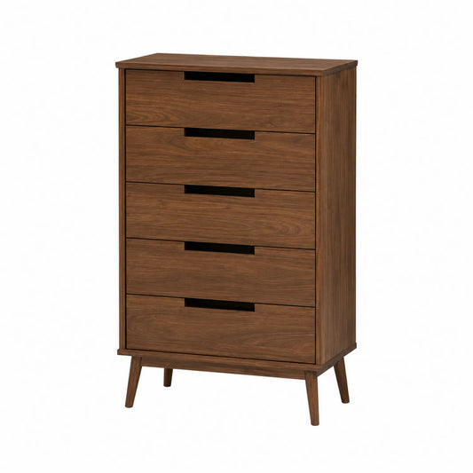 Cajonera de Madera de Nogal con 5 Cajones 115x80x40 cm