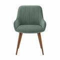 Silla de Tela y Madera Verde 80 cm