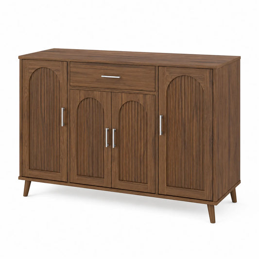 Aparador de madera contrachapada marr¨®n 120cm x 40cm x 80cm