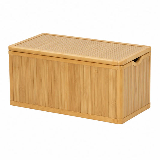 Banco de almacenamiento de bamb¨² natural 85x40x45 cm