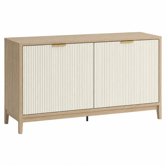 Aparador de Madera MDF Beige 120x40x85 cm