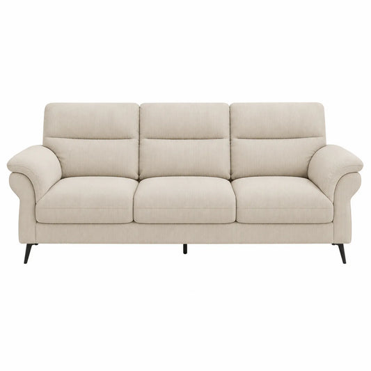 Sof¨¢ de Tela Beige con Patas de Metal