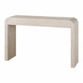 Mesa consola de piedra travertino beige 120x40x80 cm