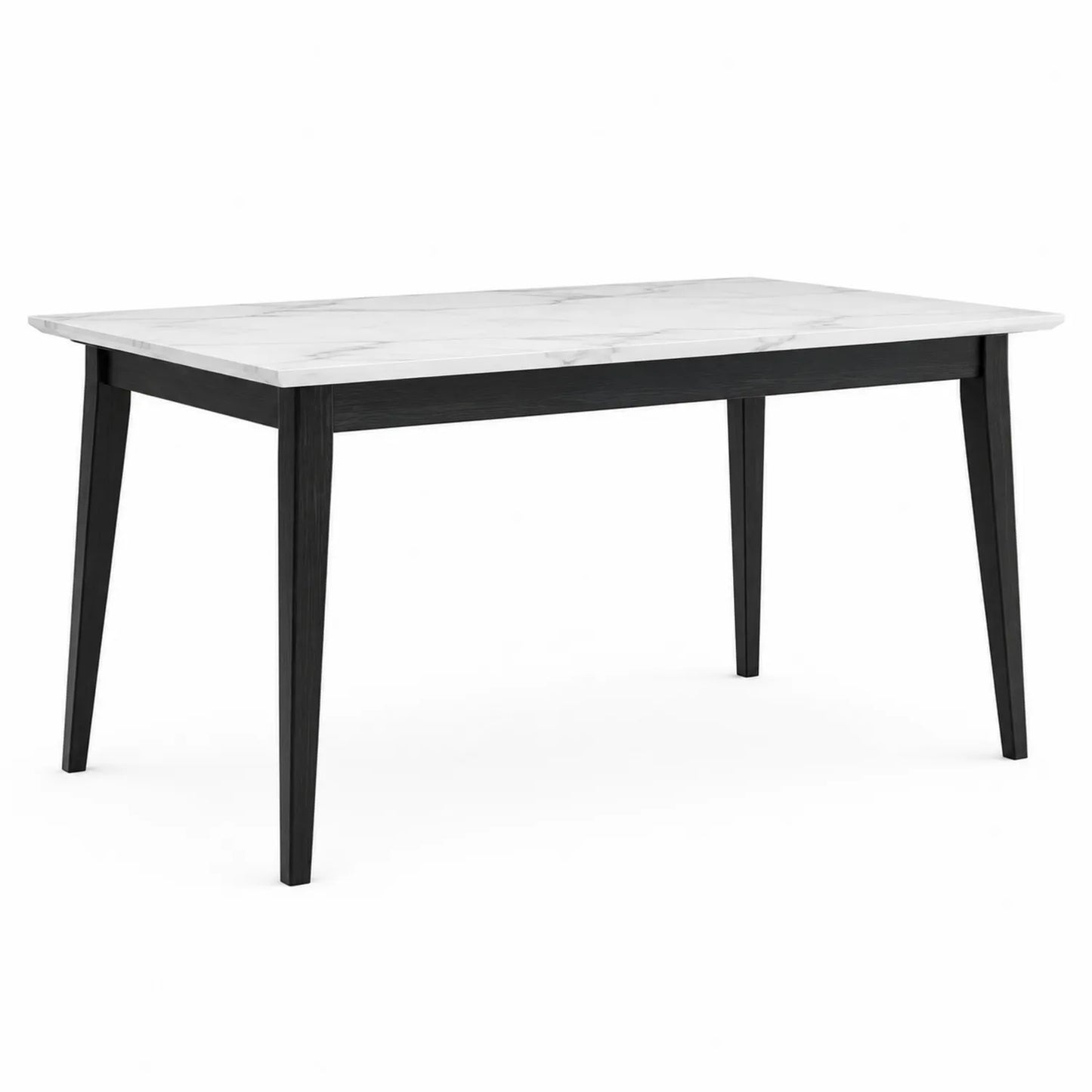 Mesa de Comedor de M¨¢rmol y Madera 160x90x75 cm
