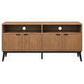 Mueble de TV de madera con patas de metal 120x40x60 cm
