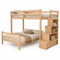 Litera de madera con escalera y almacenamiento 200 x 140 x 180 cm