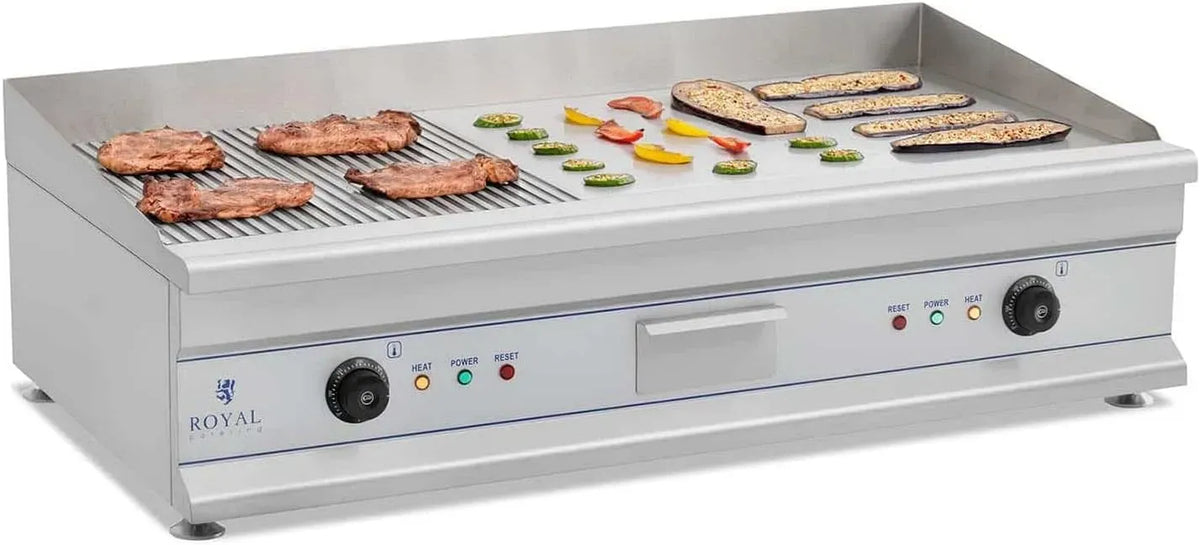 RCG 100G Plancha, Grill, 100 x 40 cm, 2 foyers, 200 W, 100 G, pose libre, restauration, fonction chauffante