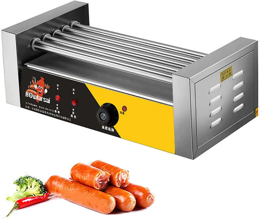 Cooker, Grill, 0 à 250 °C, thermostat, Hot Dog Roller Machine