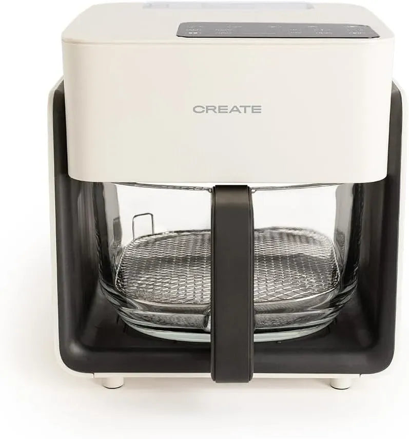 Friteuse à air chaud, 4,2 L, 1300 W, 6 programmes, 2 zones de température, blanc