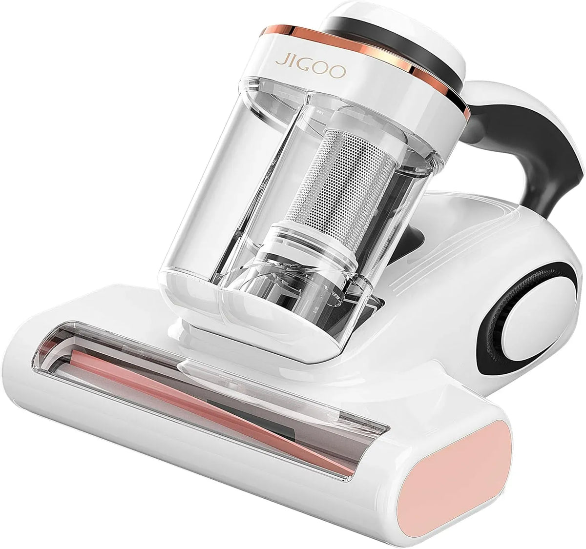 Aspirateur, 550 W, JIGOO J300, Élimine 99,9% des Acariens et Allergènes, UV-C et Chaleur 60°C
