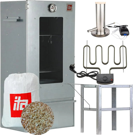 Radiateur électrique, 81 cm, ITA, 3 niveaux, acier inoxydable, Fumoir Électrique 7002, Qualité UE