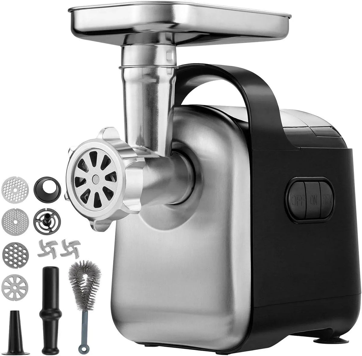 Machine à saucisses, 550 W, industriel, professionnel, acier inoxydable, plastique