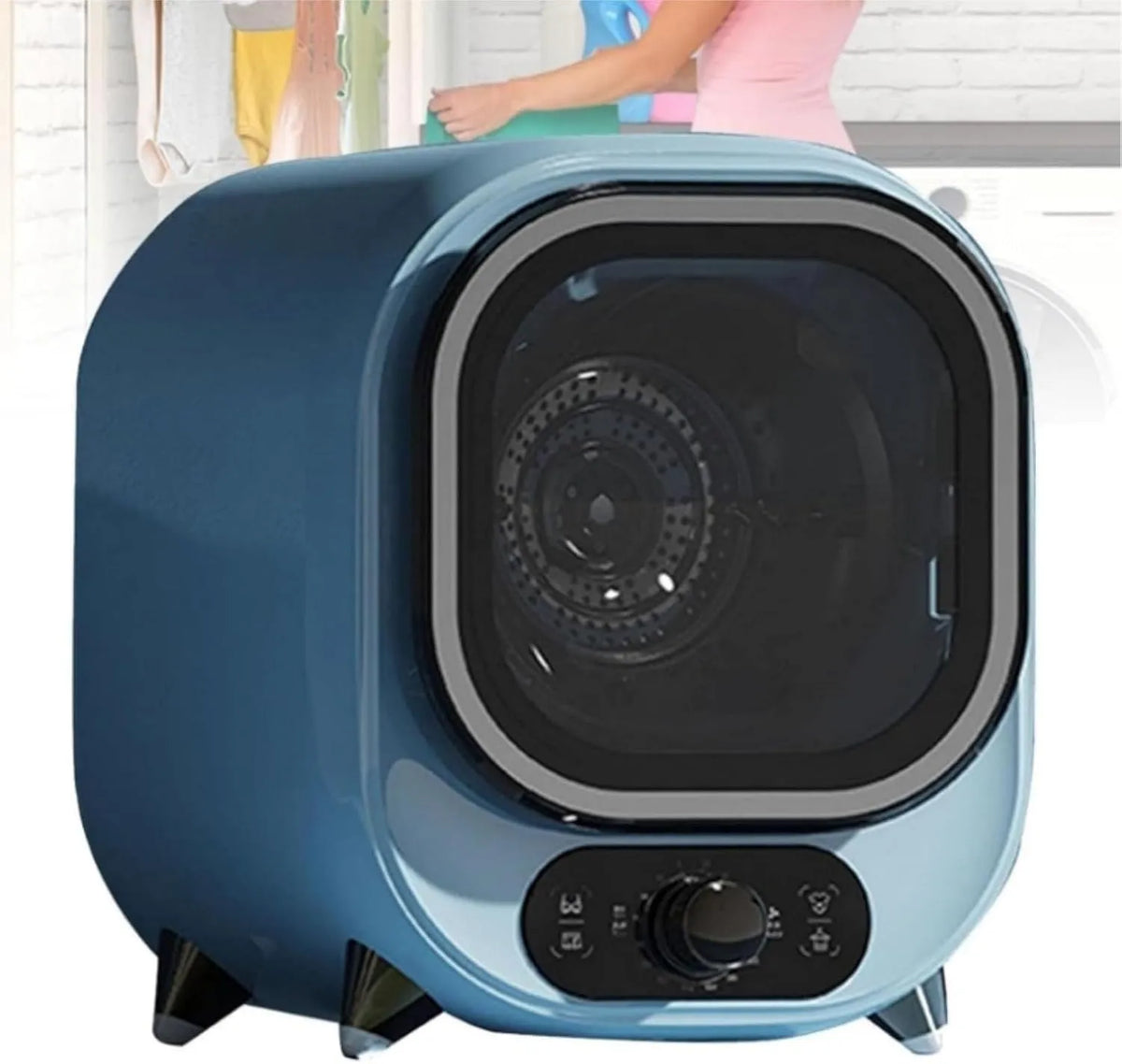 Sèche-linge, 5 kg, portable, bleu, Idéal Pour Les Appartements