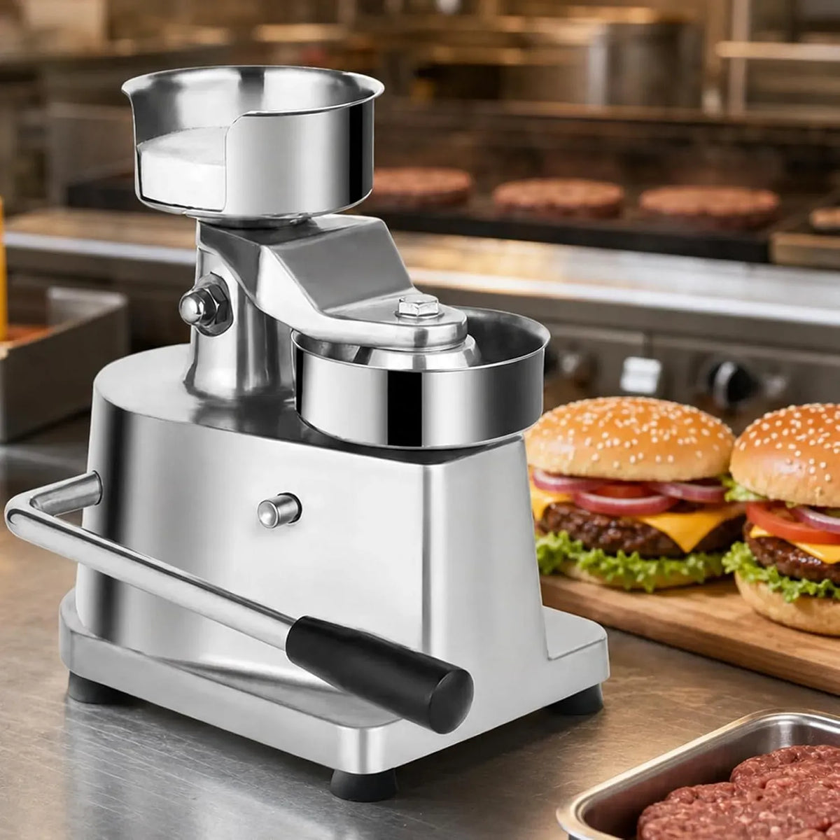 Model100 Machine à Hamburger, professionnel, acier inoxydable, pour Usage Professionnel
