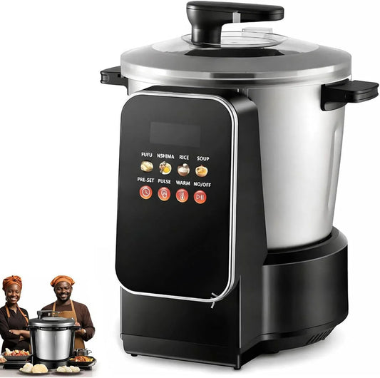 Machine À Pilonner, Robot, 8 L, 900 W, tactile, minuteur, professionnel, acier inoxydable