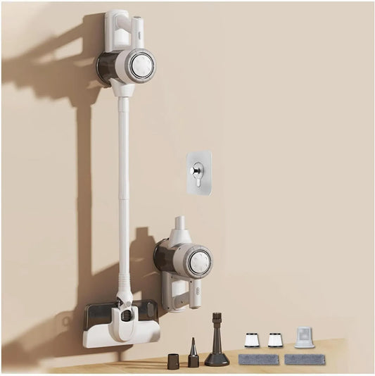Aspirateur, vapeur, blanc, appareil électrique d'aspiration, Aspirateur Laveur Balai sans Fil 5 en 1 Compact