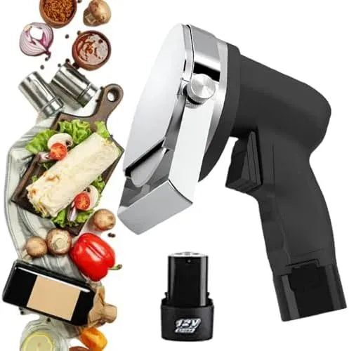couteau, trancheuse alimentaire, acier inoxydable, fonction chauffante, sans fil, pour couper Shawarma