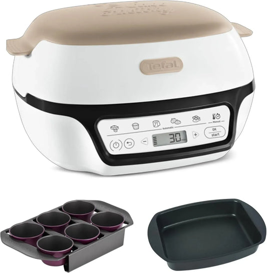 Tefal Four électrique, 5 programmes, compact, Appareil cuisine pour gâteaux réussis, 5 programmes automatiques