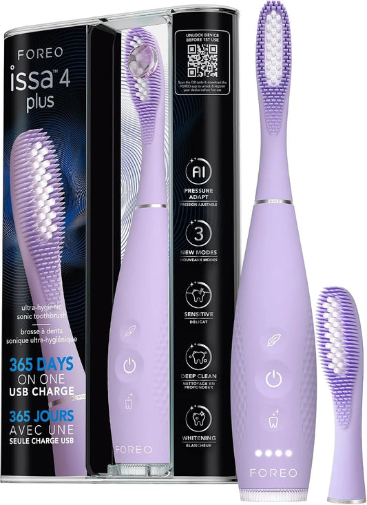 4-en-1 Brosse, brosse à dents rechargeable, hygiène, FOREO