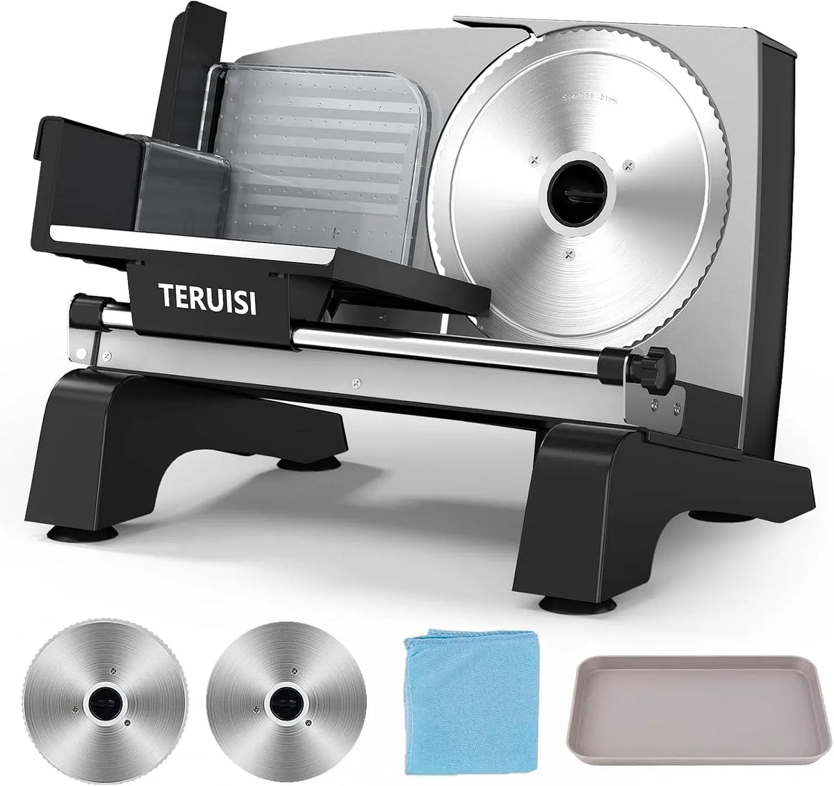 Machine à Trancher, trancheuse alimentaire, 19 cm, 200 W, 18 mm, acier inoxydable, pour la Maison