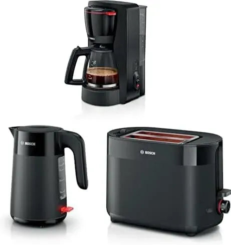Bosch TKA2M113 TWK2M163 Bouilloire électrique, gril, noir