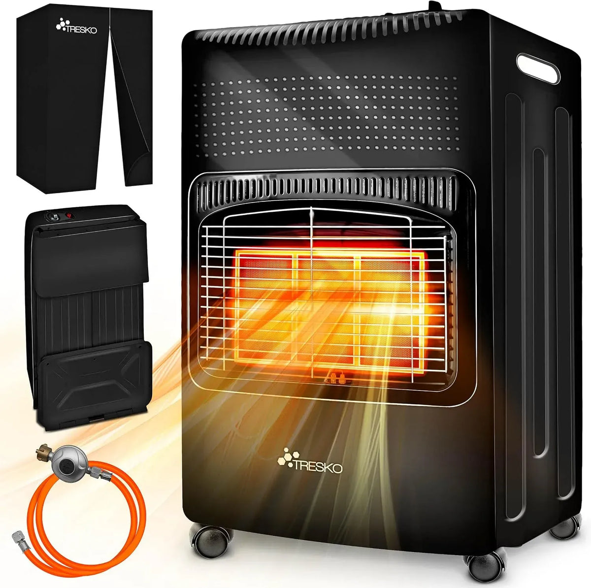 Radiateur électrique, 4200 W, TRESKO, portable, 3 niveaux