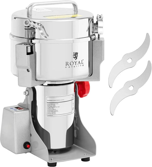 RCMZ-2000D Moulin, 21 x 9.5 cm, 3400 W, 2000 g, professionnel, restauration, Royal