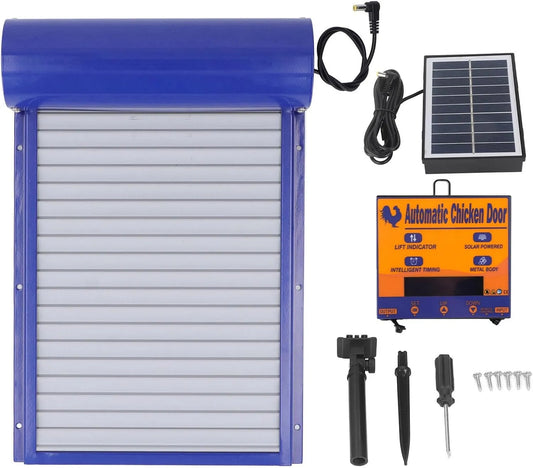 Programmable Quotidiennement pour Volailles, pour Zerodis Ouvre-Porte Automatique de Poulailler Solaire équipé de Minuterie et Télécommande