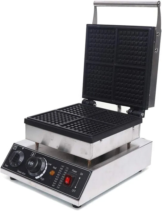 machine à sandwich, gaufrier électrique, 2000 W, revêtement antiadhésif, pour gaufres belges fraîches