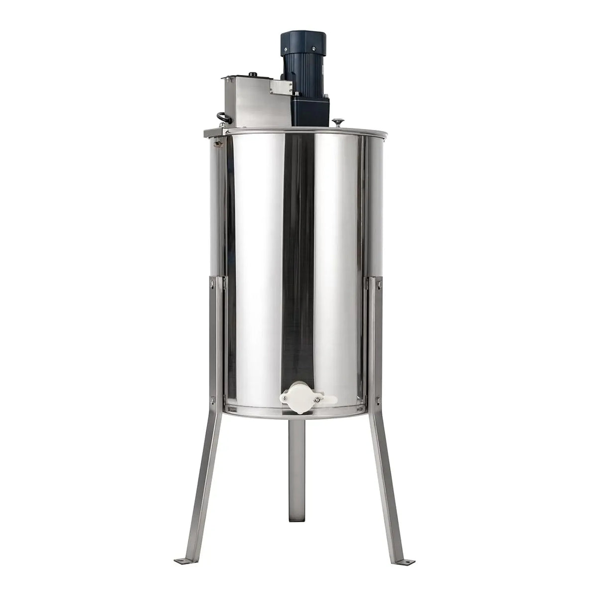 Utilisation manuelle, Essoreuse à miel argentée, Essoreuse électrique de 140 W avec trois cadres, Équipée d'un plateau rotatif en nid d'abeille en