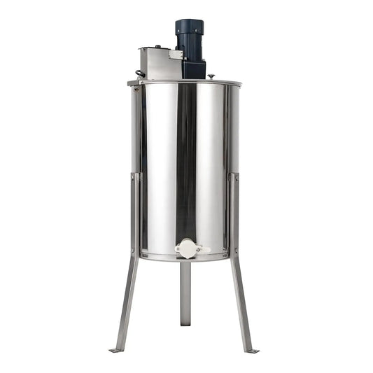 Utilisation manuelle, Essoreuse à miel argentée, Essoreuse électrique de 140 W avec trois cadres, Équipée d'un plateau rotatif en nid d'abeille en