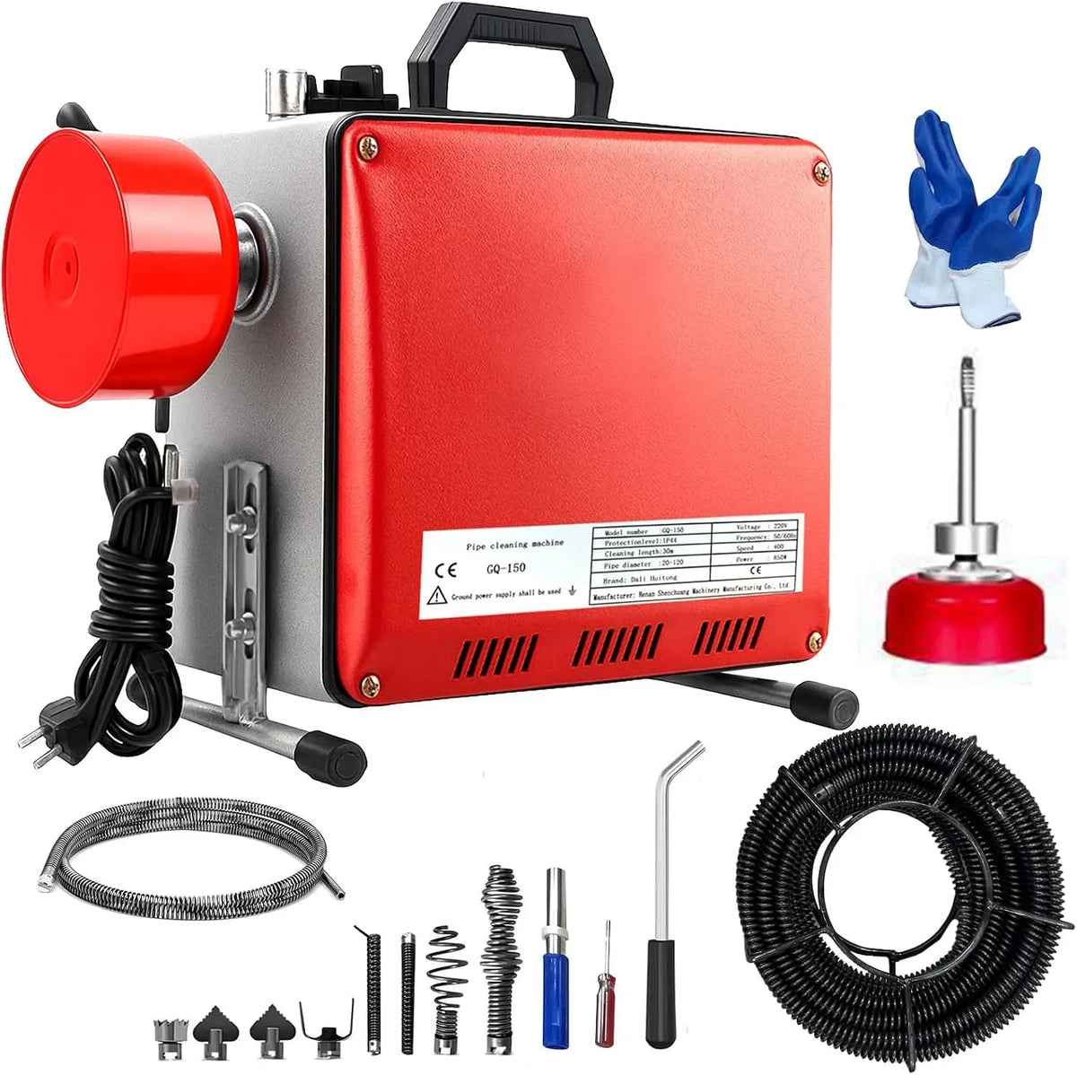 Évier de cuisine, 850 W, 850W Machine de Nettoyage de Tuyaux