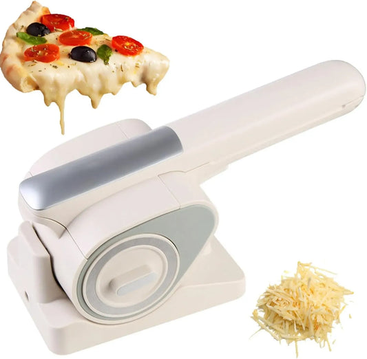 Râpe à fromage électrique équipé de tambours rotatifs, pour Outil de cuisine facile à nettoyer, Hachoir rechargeable pour fromage, noix et chocolat