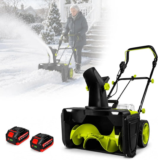 2-Battery Batterie, machine de déneigement, 50 cm, 7,6 M, éclairage LED