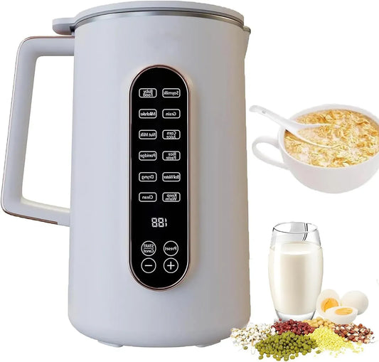 machine à mélanger, Machine à lait, machine à lait végétal et lait de noix, 1,5 L, minuteur, pour soja