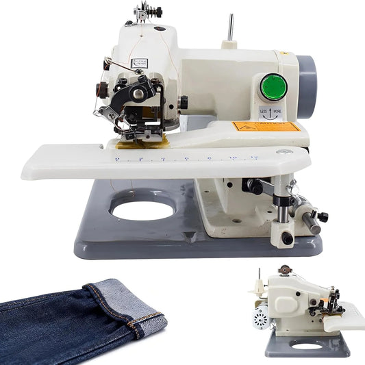 Machine à ourler, machine à coudre, machine à coudre électrique, 8 mm, professionnel, pour point aveugle avec pédale