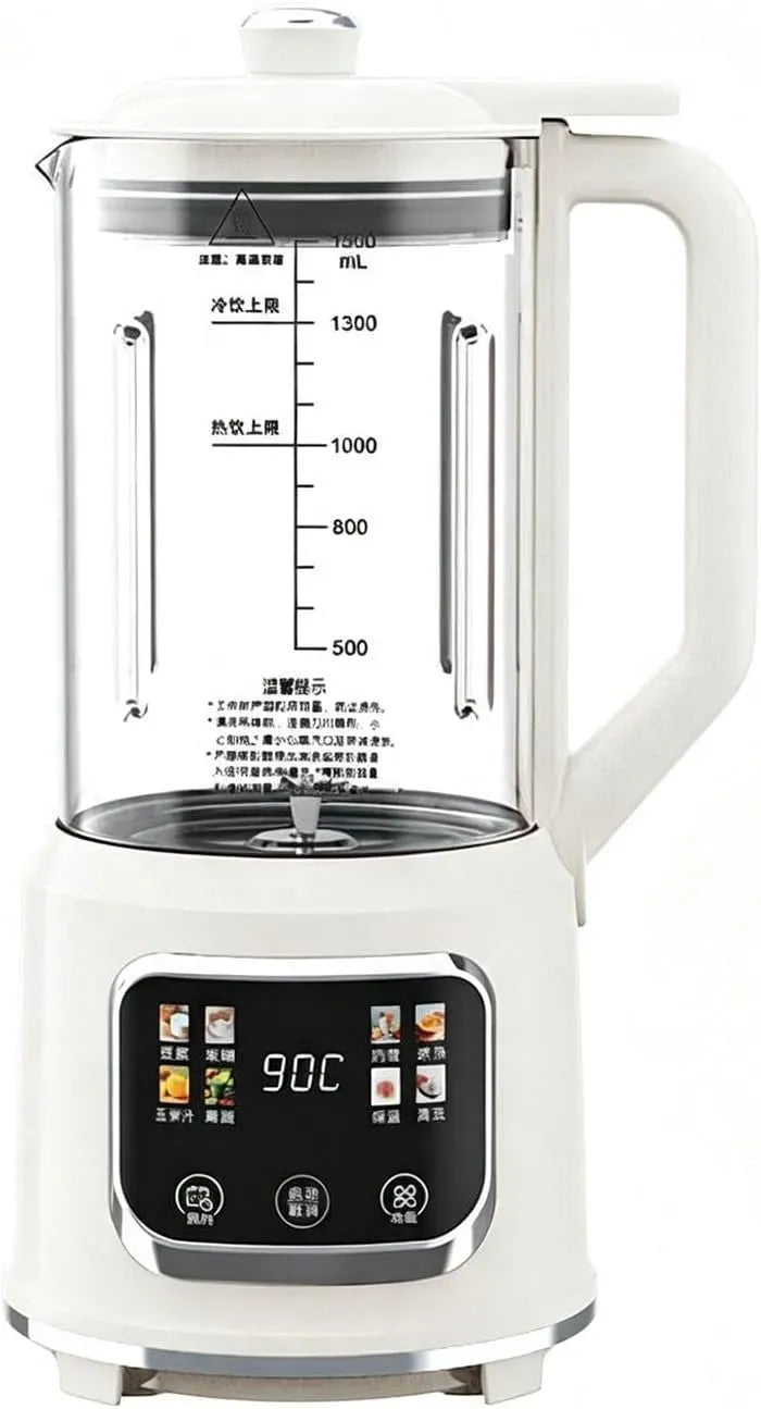 Machine à lait, machine à lait végétal et lait de noix, 1500 ml, minuteur, maintien au chaud, silencieux, bois
