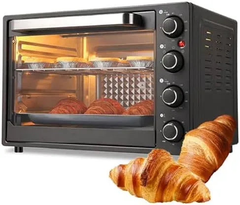 Four électrique à pizza, 1500 W, 90 à 230 °C, minuteur, gril, professionnel, Grille-Pain Multifonction pour Cuisine Domestique