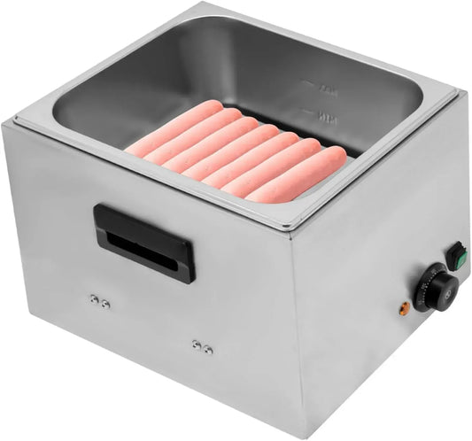 Chauffe-saucisses en acier inoxydable 50-300 ℃ Machines à hot dog Chauffe-saucisses commercial 10 l, Chauffe-saucisses électrique