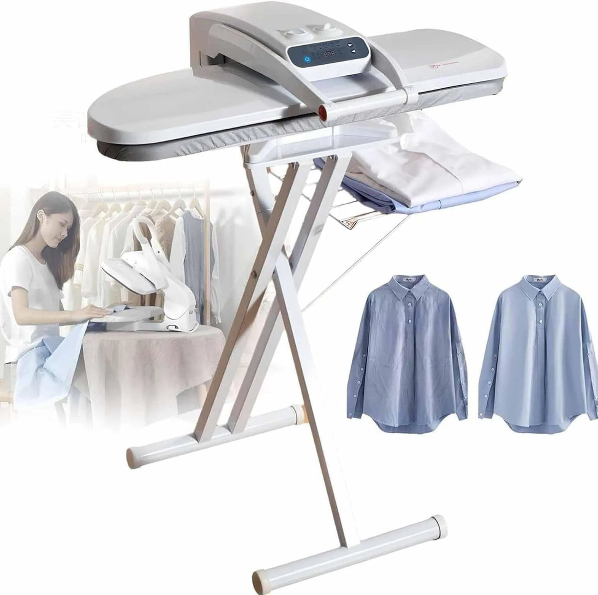 Machine à Repasser, Presse, 65cm, 65 cm, tactile, vapeur, professionnel, pour Chemises