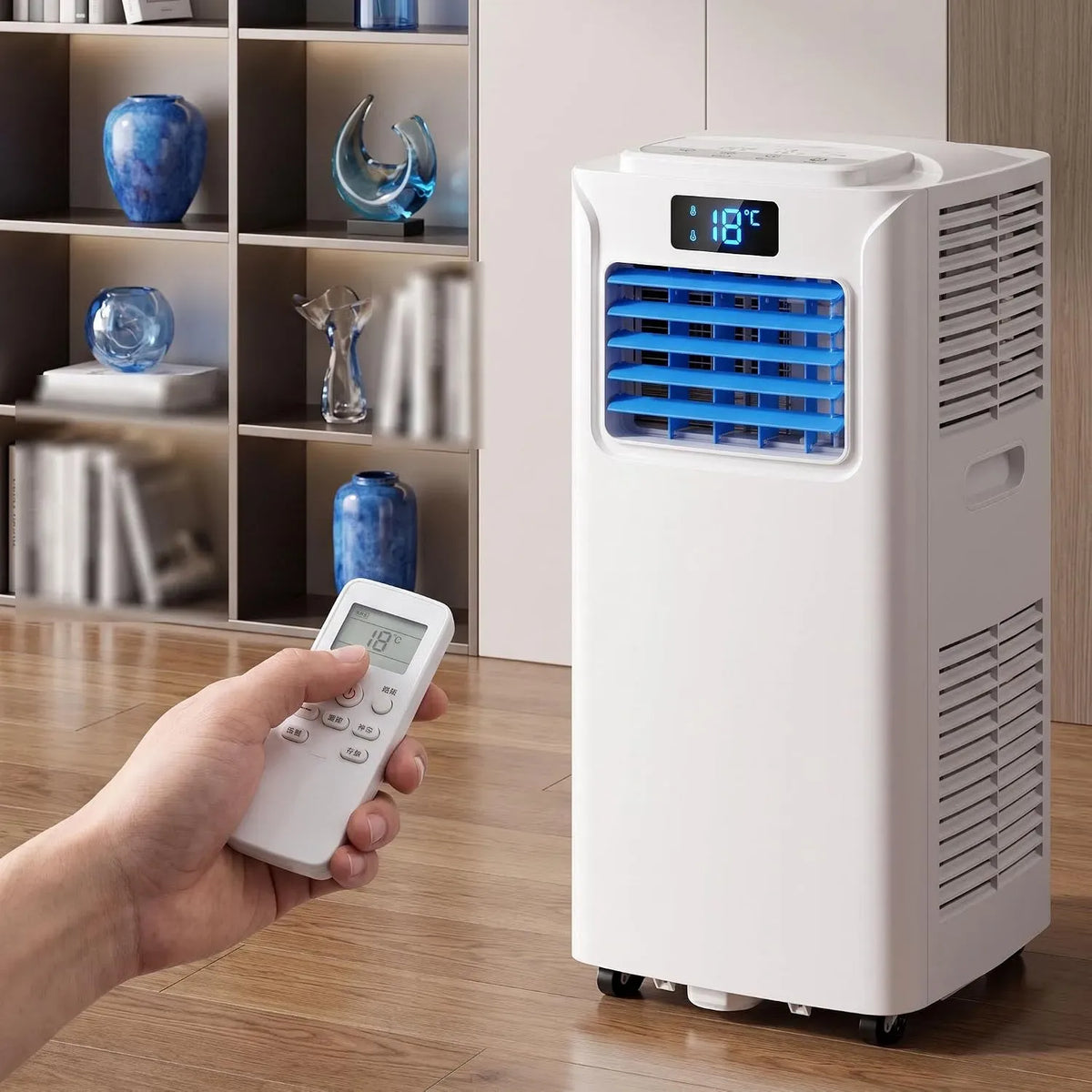 Climatiseur, portable, minuteur, oscillation, refroidit jusqu'à 300 m², minuterie 24 heures