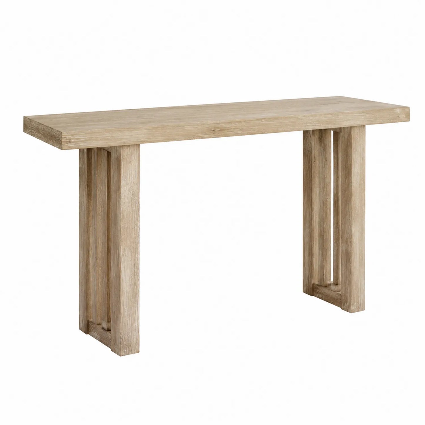 Mesa consola de madera maciza de color Roble