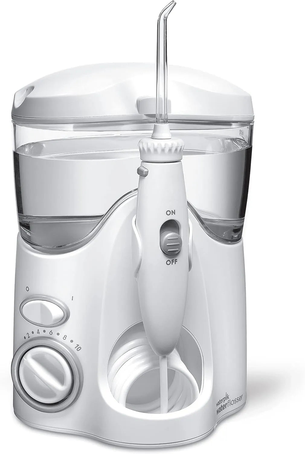 WF100EU Waterpik, Jet dentaire livré équipé de 6 embouts et le protège-carte Arkebion® dédié à la Protection des données RFID, hydropulseur, Ultra