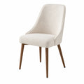 Silla de tela con patas de madera de haya 85cm Beige